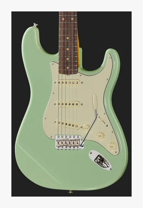 Fender AV II 61 Strat RW SFG, manico e tastiera visti di lato