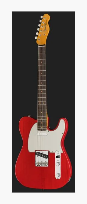 Fender AV II 63 TELE RW RED TRANS, capotasto e prime posizioni della tastiera