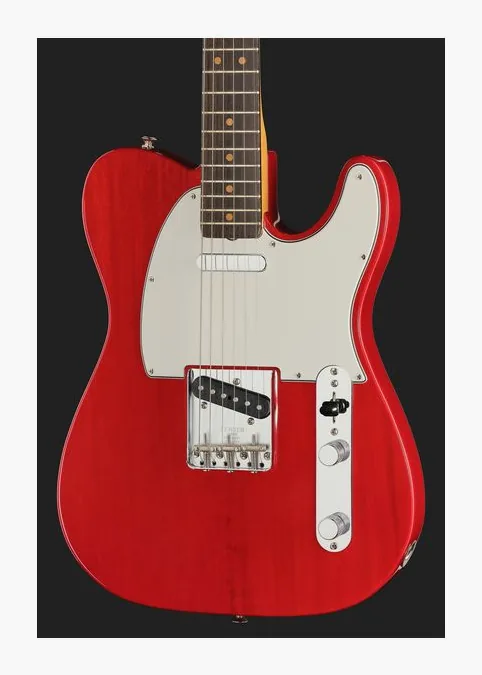 Fender AV II 63 TELE RW RED TRANS, manico e tastiera visti di lato