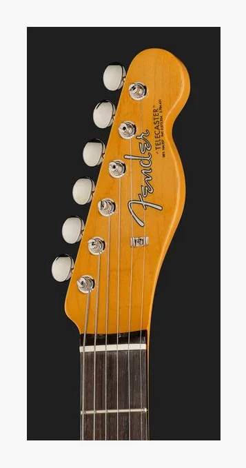 Fender AV II 63 TELE RW RED TRANS, capotasto e prime posizioni della tastiera