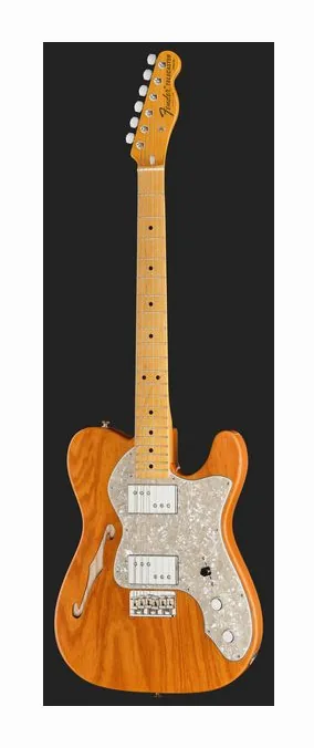 Fender AV II 72 TELE THINLINE MN AGN, manico e tastiera visti di lato