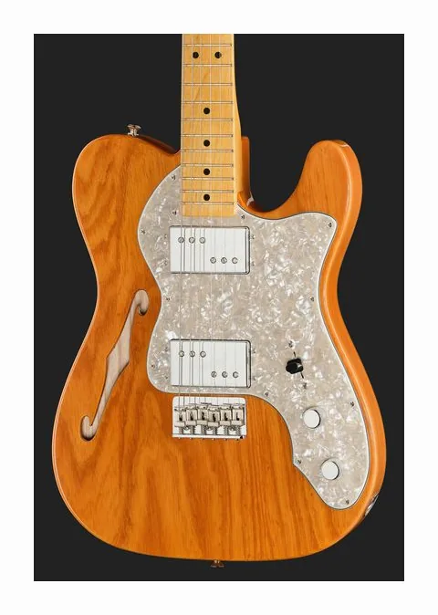 Fender AV II 72 TELE THINLINE MN AGN, paletta con meccaniche e logo