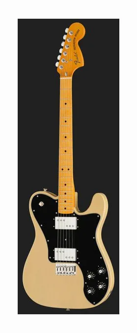 Fender AV II 75 Tele Deluxe MN VBL, curve del body viste dall'alto