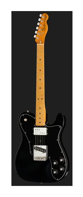 Fender AV II 77 TELE CUSTOM MN BLK, vista posteriore del corpo