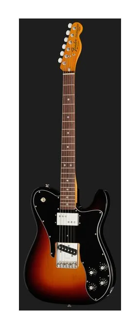 Fender AV II 77 Tele Custom RW 3TSB, manico e tastiera visti di lato