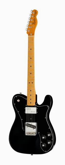 Fender AV II 77 TELE CUSTOM MN BLK visto di fronte