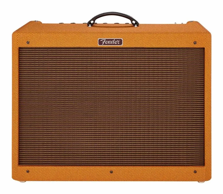 Fender Blues Deluxe Reissue, logo e finiture del pannello frontale