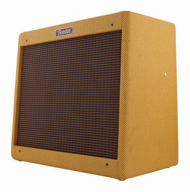Fender Blues Junior Lacquered Tweed, angolo del cabinet