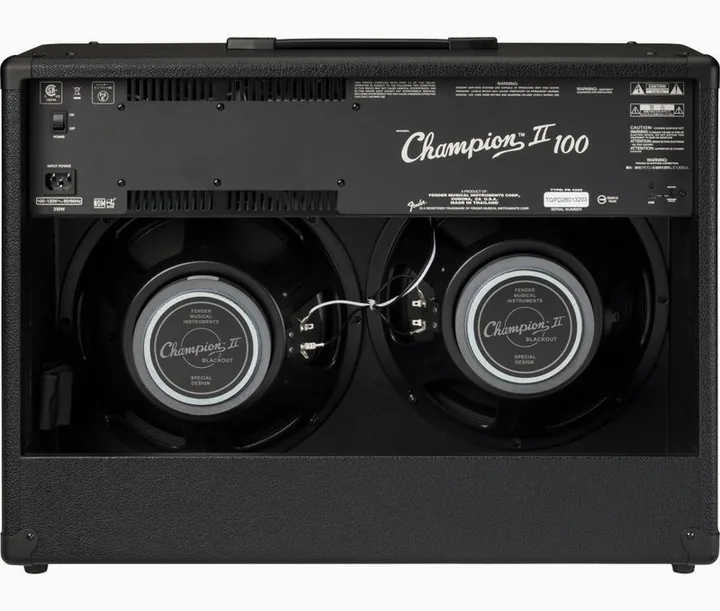 Fender Champion II 100 Blackout, manopole e selettore dei canali