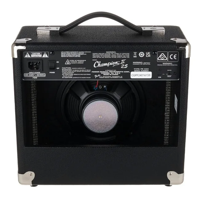 Fender Champion II 25, manopole e selettore dei canali