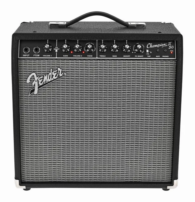 Fender Champion II 50, retro con le prese di collegamento