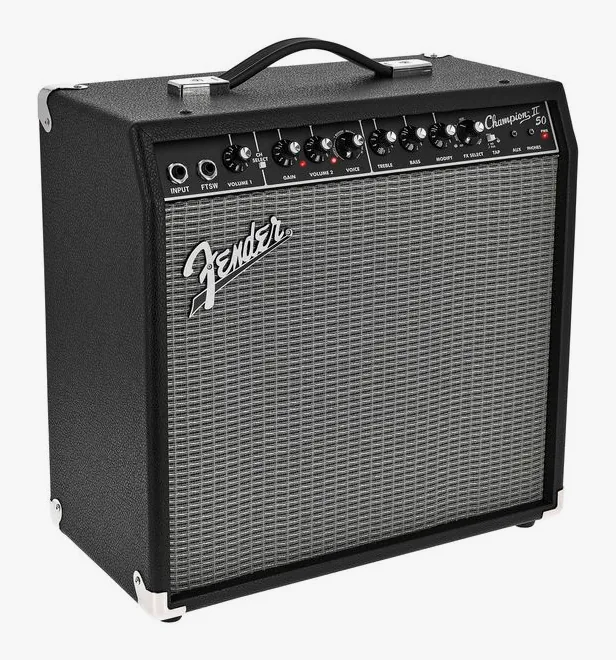 Fender Champion II 50, vista dall'alto della testata