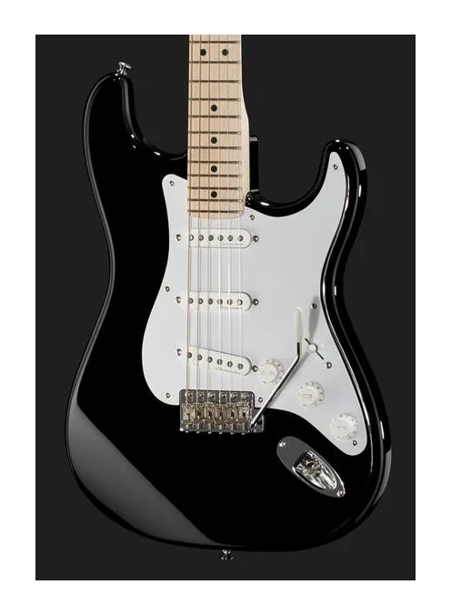 Fender Clapton Strat Signature BLK, corpo e verniciatura in primo piano