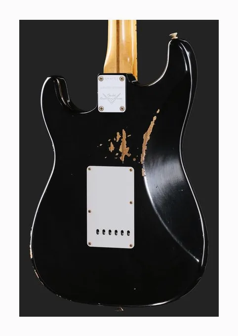 Fender 1958 CR Strat Relic Aged Black, selettore pickup e jack di uscita