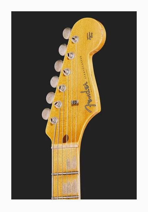 Fender 1958 CR Strat Relic Aged Black, vista posteriore del corpo
