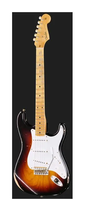 Fender 1958 CR Strat Relic WF 2TSB, manico e tastiera visti di lato