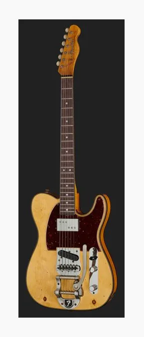 Fender Cunife Tele Custom Amber Relic, manico e tastiera visti di lato