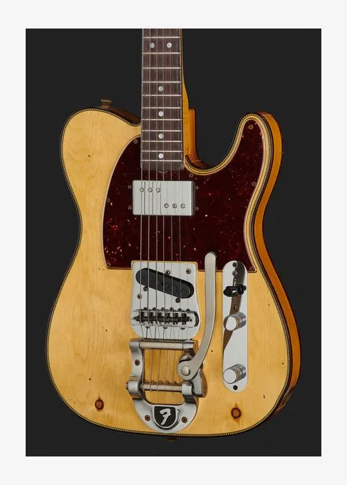 Fender Cunife Tele Custom Amber Relic, vista posteriore del corpo