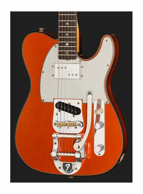 Fender Cunife Tele Custom Candy T JM, capotasto e prime posizioni della tastiera