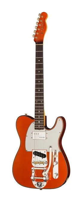 Fender Cunife Tele Custom Candy T JM in primo piano frontale