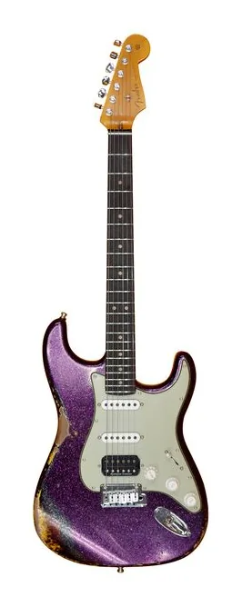 Fender Custom Deluxe Strat HB-S1 MGSP fotografato frontalmente