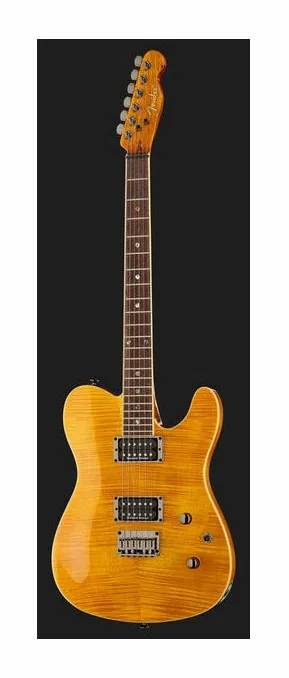 Fender Custom Telecaster FMT HH AM IL, paletta con meccaniche e logo