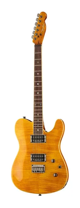 Fender Custom Telecaster FMT HH AM IL in primo piano frontale