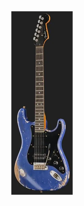 Fender Custom Violet Strat Relic MBAM, profilo laterale del corpo