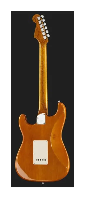 Fender Elite Strat MN QMT Tiger Eye, profilo laterale del corpo