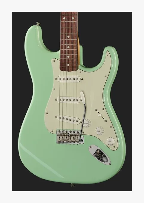 Fender Exclusive MIJ 60s Strat RW SFG, corpo e verniciatura in primo piano