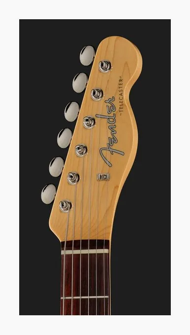 Fender Exclusive MIJ 60s Tele RW CAR, curve del body viste dall'alto
