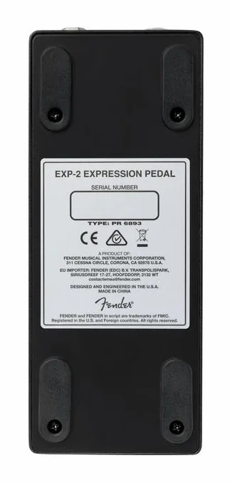 Fender EXP-2 Expression Pedal, ingressi e uscite laterali