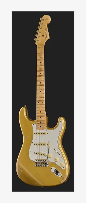 Fender Fat 64 Stratocaster AagOGs Ltd, paletta con meccaniche e logo