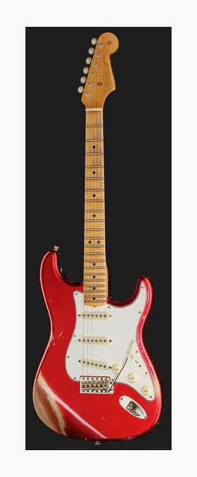 Fender Fat 64 Stratocaster AcarOO Ltd, corpo e verniciatura in primo piano