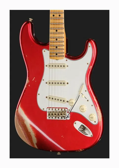 Fender Fat 64 Stratocaster AcarOO Ltd, manico e tastiera visti di lato