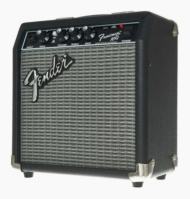 Fender Frontman 10G, logo e finiture del pannello frontale