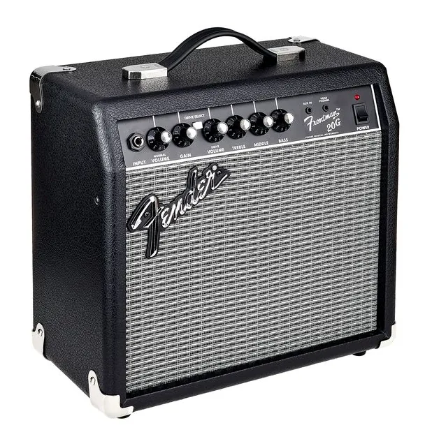 Fender Frontman 20G, pannello dei controlli in primo piano