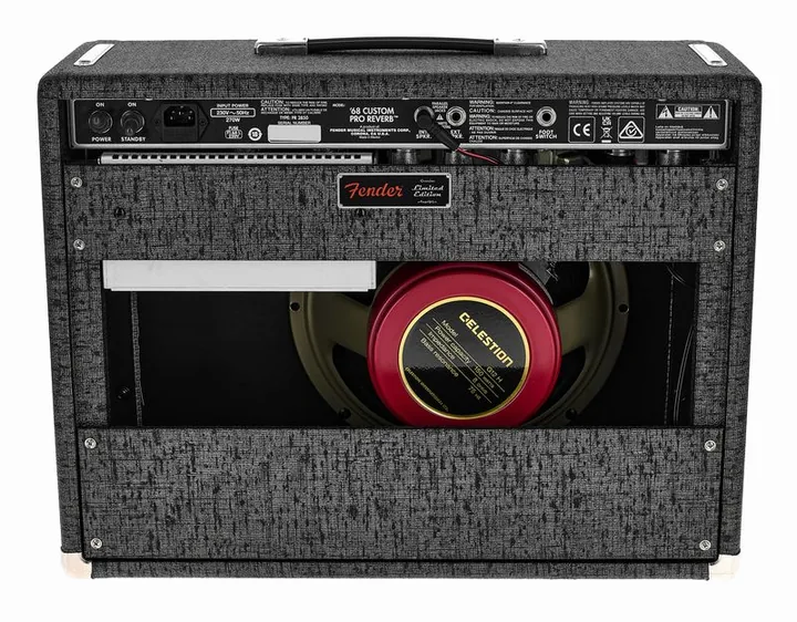 Fender FSR 68 Custom Pro Pewter, vista dall'alto della testata