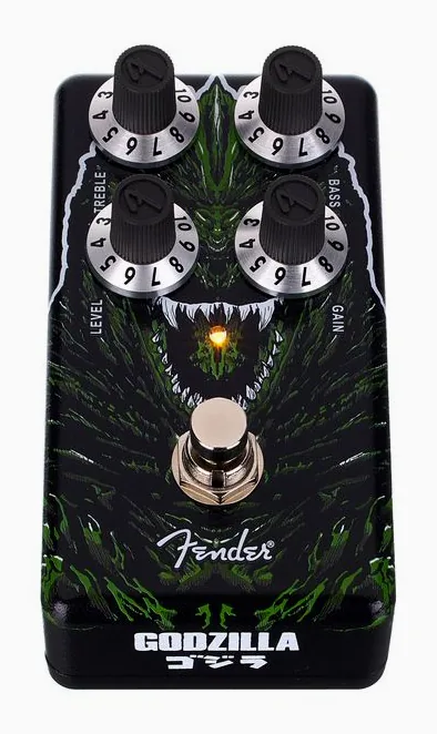 Fender Godzilla Distortion, manopole viste dall'alto