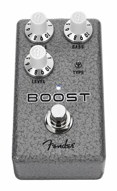 Fender Hammertone Boost, manopole viste dall'alto