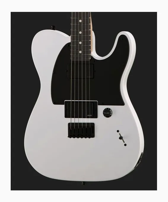 Fender Jim Root Telecaster Flat White, paletta con meccaniche e logo
