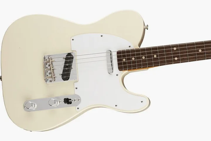 Fender Jimmy Page Tele JM Relic WBL, capotasto e prime posizioni della tastiera