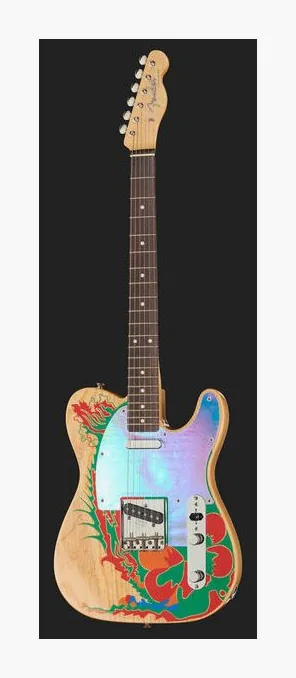 Fender Jimmy Page Telecaster RW NAT, capotasto e prime posizioni della tastiera