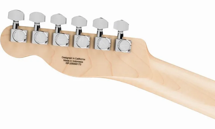 Fender John 5 Ghost Tele WHT, paletta con meccaniche e logo