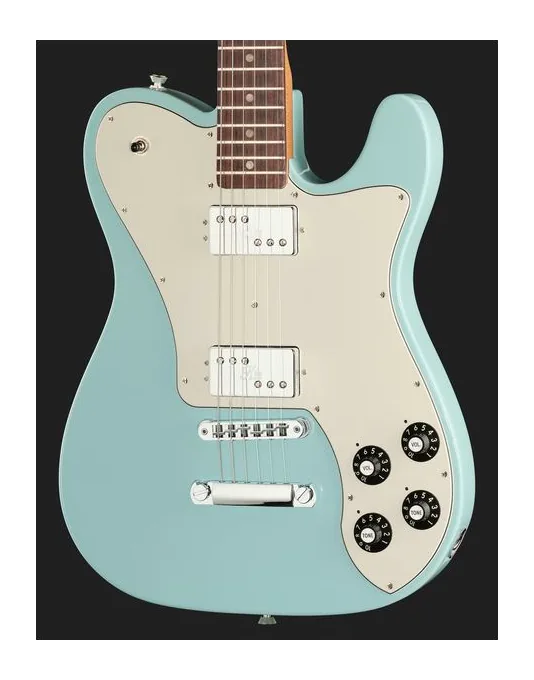 Fender Kingfish Delta Day Tele DNB, paletta con meccaniche e logo