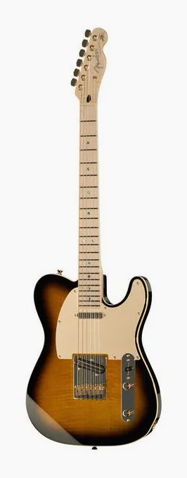 Fender Kotzen Telecaster BSB inquadrato di fronte su sfondo neutro