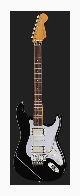 Fender LTD 50th Dave Murray Strat BLK, corpo e verniciatura in primo piano