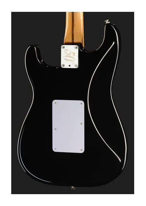 Fender LTD 50th Dave Murray Strat BLK, capotasto e prime posizioni della tastiera