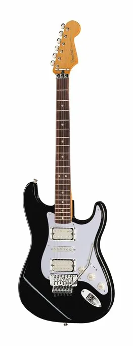Fender LTD 50th Dave Murray Strat BLK visto di fronte