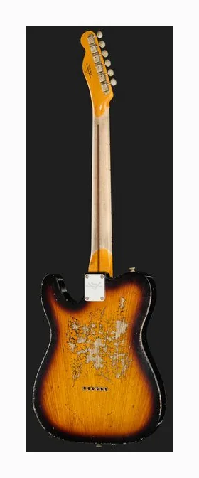 Fender LTD 52 Tele 2CSB SHRelic, curve del body viste dall'alto